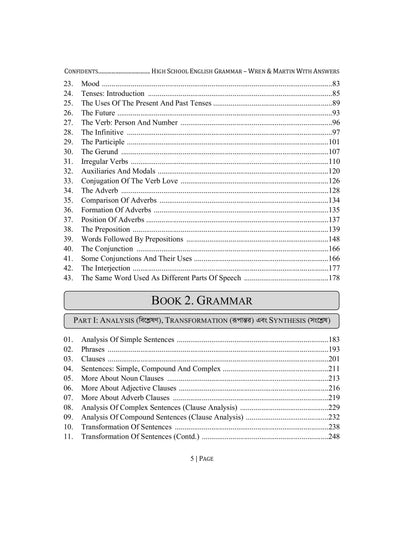 High School English Grammar and Composition Bangla With Answer
