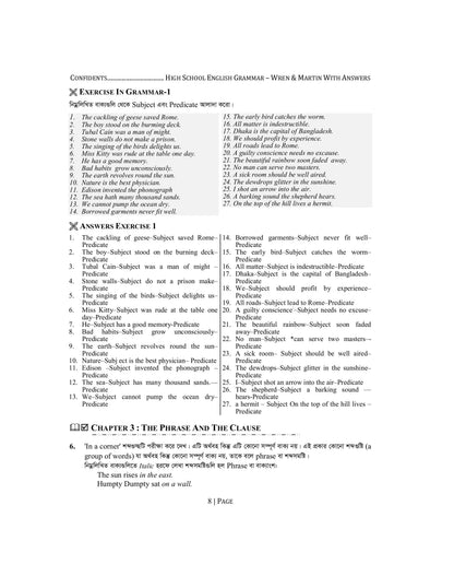 High School English Grammar and Composition Bangla With Answer
