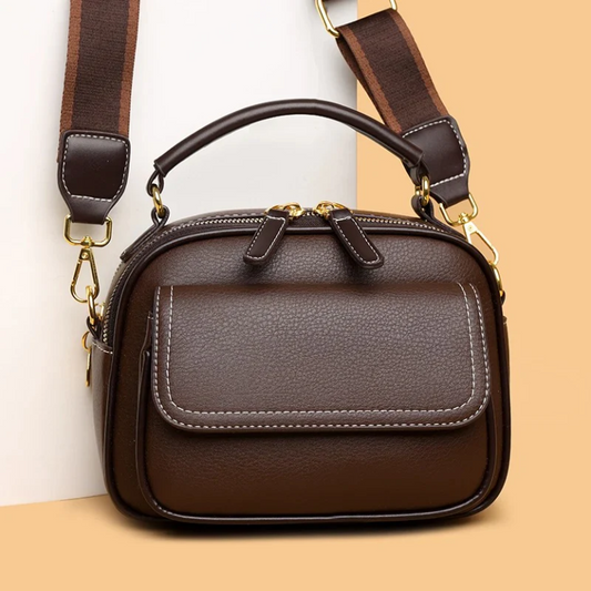 Women Handbag soft small Shoulder bag (coffee) IL2