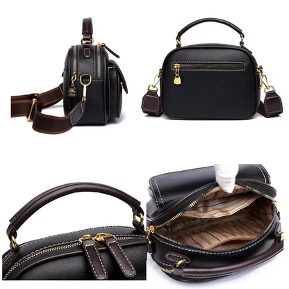 Women Handbag soft small Shoulder bag (Black) IL2